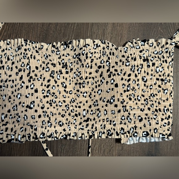 Nwt cheetah print tube top bikini top size XL - Picture 8 of 10